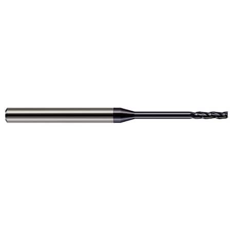 Harvey Tool 0.0250 in. Cutter dia. x 1/8 in.  x 5/16 Reach Carbide Square End Mill, 3 Flutes, AlTiN Coated 867025-C3